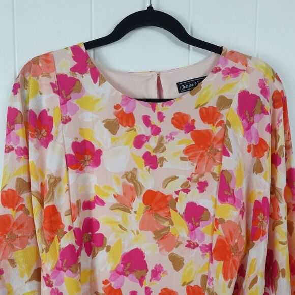 Jessica Howard Womens Floral Fit & Flare Dress Size 14 - Picture 5 of 12